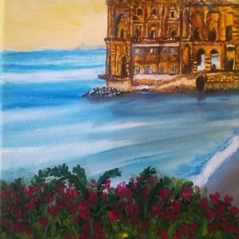 Painting titled "PALAZZO DONN'ANNA" by Marcella Molea, Original Artwork, Oil