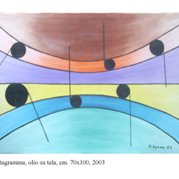 "PENTAGRAMMA" başlıklı Tablo Marcello Aprea tarafından, Orijinal sanat