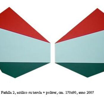 Ζωγραφική με τίτλο "Farfalla 2" από Marcello Aprea, Αυθεντικά έργα τέχνης, Ακρυλικό