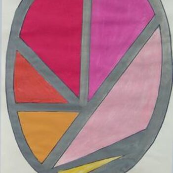 Painting titled "Triangoli" by Marcello Aprea, Original Artwork