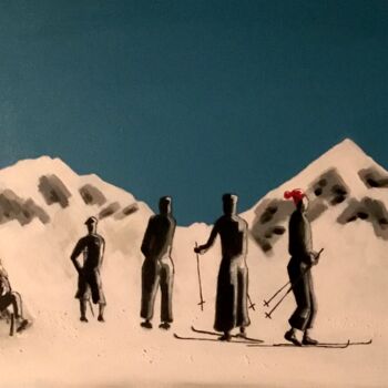 Pittura intitolato "Inverno" da Marcello Monari, Opera d'arte originale, pigmenti