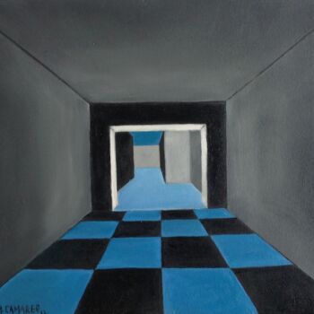 Painting titled "Labirinto" by Marcelo Camargo, Original Artwork, Oil