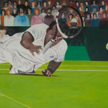 Malerei mit dem Titel "Tsonga" von Marcelo Camargo, Original-Kunstwerk