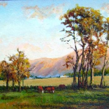 Painting titled "UN TRANQUILO ATARDE…" by Marcelo Vascon, Original Artwork, Oil