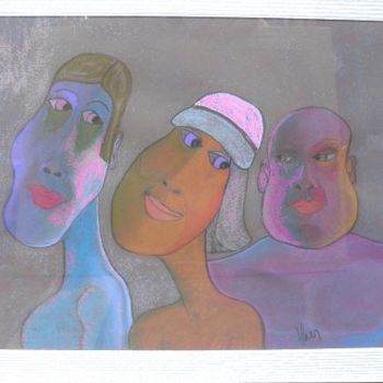 Painting titled "pastel 4" by Marc Hatot, Original Artwork