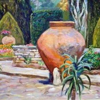 Painting titled "Botanick garden" by Marchell Yameliev, Original Artwork