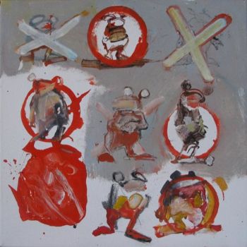 Pittura intitolato "Mickeys 7" da Marc Hernandez, Opera d'arte originale, Olio