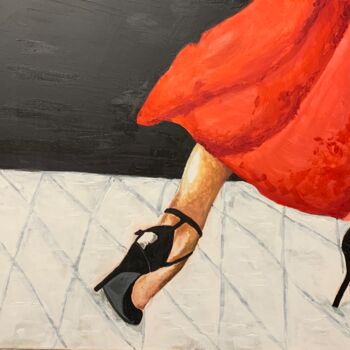 Pittura intitolato "A arte do Tango" da Marcia Bunn, Opera d'arte originale, Acrilico