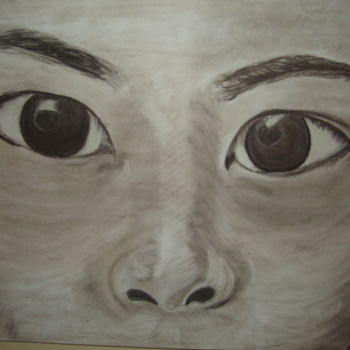 Painting titled "regard d' Asie" by Marciejack, Original Artwork