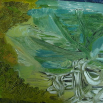 Pintura intitulada "l' arbre aux serpen…" por Marciejack, Obras de arte originais