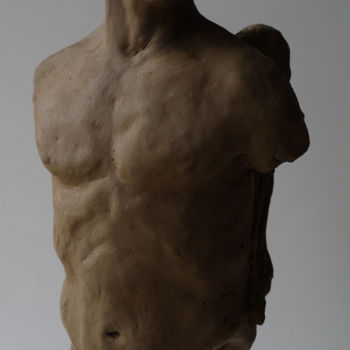 Sculpture titled "Angelo Moderno" by Marcin Otapowicz, Original Artwork, Ceramics