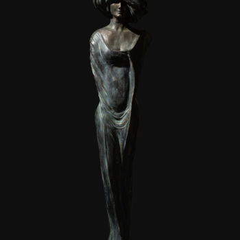 Escultura intitulada "ROSA / bronze" por Marcin Otapowicz, Obras de arte originais, Bronze