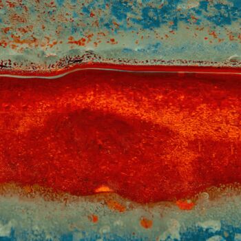 Fotografie getiteld "RED RIVER" door Marcin Zeman, Origineel Kunstwerk, Digitale fotografie