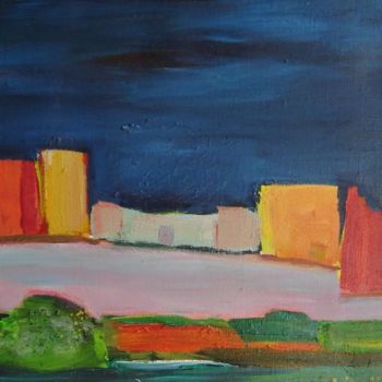 Painting titled "Paysage Maroc" by Marc Levy, Original Artwork