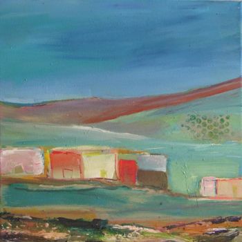 Painting titled "Paysage Maroc" by Marc Levy, Original Artwork