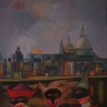 Painting titled "Carnaval de Venise…" by Marc Levy, Original Artwork