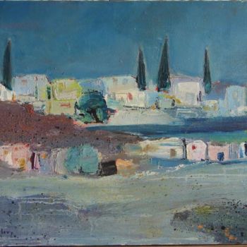 Painting titled "Paysage marocain" by Marc Levy, Original Artwork