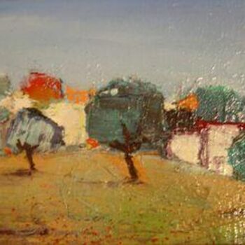 Painting titled "Petit paysage" by Marc Levy, Original Artwork