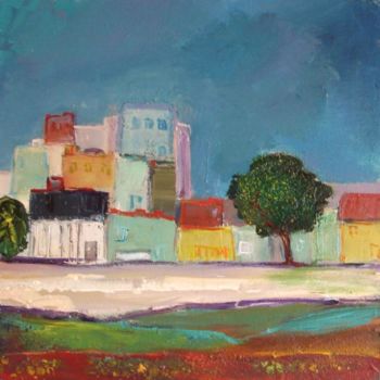 Painting titled "paysage" by Marc Levy, Original Artwork