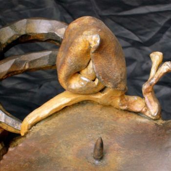 Sculpture intitulée "Détail bougeoir" par Marc Majoullier, Œuvre d'art originale
