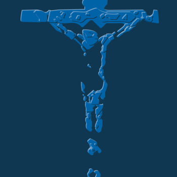 Digital Arts titled "O crucificado" by Marcelo Cavalcante, Original Artwork, 2D Digital Work