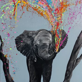 Peinture intitulée "Colorful spray" par Marco Andreani-Durieux (M.A-D), Œuvre d'art originale, Acrylique