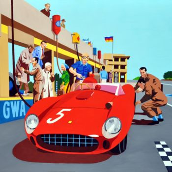 Painting titled "GRAN PRIX" by Marco Arduini, Original Artwork, Acrylic