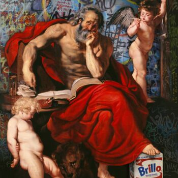 Pittura intitolato "IO SONO" da Marco Battaglini, Opera d'arte originale, Acrilico