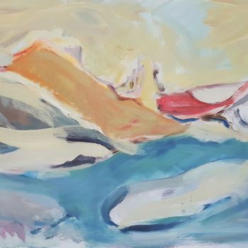 Painting titled "montagne di crema" by Marcopintor, Original Artwork, Acrylic