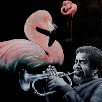 Malerei mit dem Titel "Pink Note" von Marco Castiço, Original-Kunstwerk, Acryl
