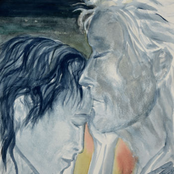 Peinture intitulée "Intimamente" par Marco Di Francisca, Œuvre d'art originale, Aquarelle