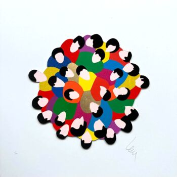 Отпечатки и Гравюры под названием "The Big Hug" - Marco Lodola, Подлинное произведение искусства, Шелкография