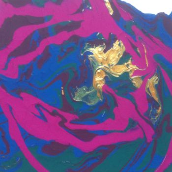 Pintura intitulada "Purple" por Marco Günther, Obras de arte originais