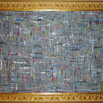 Pittura intitolato "3-istinti-primordia…" da Marco Mariotti, Opera d'arte originale, Acrilico