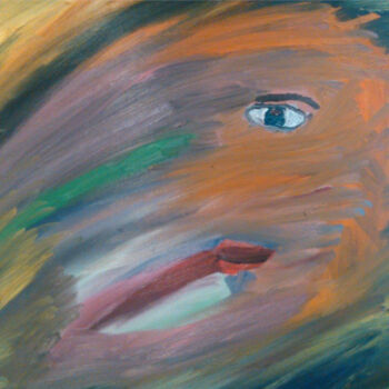 Painting titled "Face off" by Marco Miranda, Original Artwork, Pastel