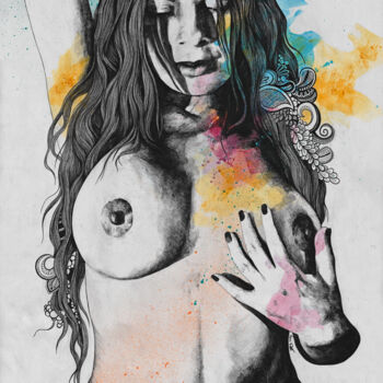 Рисунок под названием "Paint a Vulgar Pict…" - Marco Paludet, Подлинное произведение искусства, Карандаш