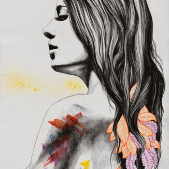 Dessin intitulée "Achieving the Unavo…" par Marco Paludet, Œuvre d'art originale, Graphite