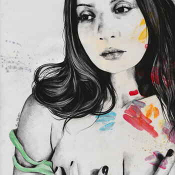 Dessin intitulée "untitled #31721" par Marco Paludet, Œuvre d'art originale, Crayon