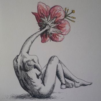 Drawing titled "Senza titolo" by Marco Renier, Original Artwork