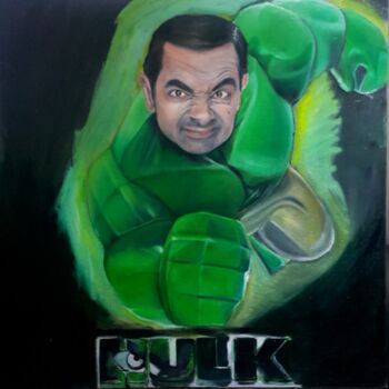 Картина под названием "Hulk" - Marco Scali, Подлинное произведение искусства, Масло Установлен на Деревянная рама для носилок