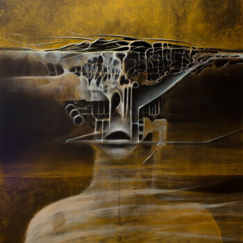 Картина под названием "PSICOSPETTRO" - Marco Tidu, Подлинное произведение искусства, Акрил