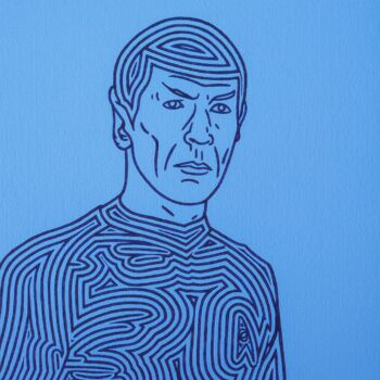 Pintura titulada "Spock" por Marco Ugoni, Obra de arte original, Acrílico Montado en Cartulina