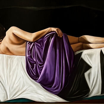 Картина под названием "Venus" - Marco Zamudio, Подлинное произведение искусства, Масло Установлен на Деревянная панель