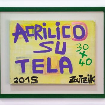 Картина под названием "Acrilico su tela" - Marco Zautzik, Подлинное произведение искусства, Акрил