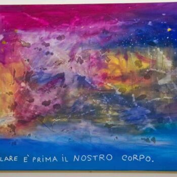 Pittura intitolato "Cellulare e' prima…" da Marco Zautzik, Opera d'arte originale, Acrilico