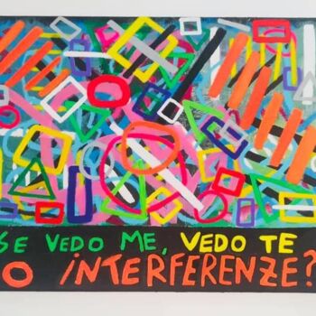 Painting titled "Se vedo me,vedo te…" by Marco Zautzik, Original Artwork, Acrylic