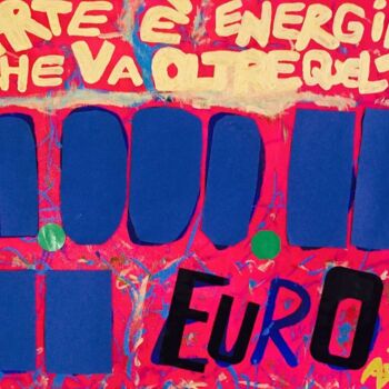 Tekening getiteld "Un milione di Euro…" door Marco Zautzik, Origineel Kunstwerk, Acryl