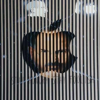 Pittura intitolato "Apple Steve Jobs" da Marco Aurelio Zerilli, Opera d'arte originale, Olio