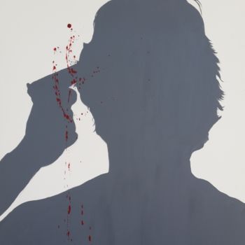 「Suicidio」というタイトルの絵画 Marco Aurelio Zerilliによって, オリジナルのアートワーク, アクリル