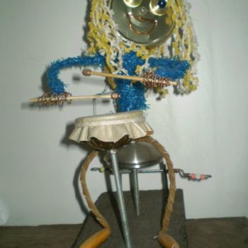 Sculpture titled "poum poum" by Marco 1er, Original Artwork, Mixed Media